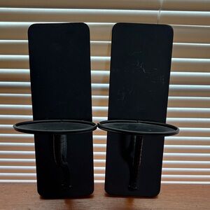 Black Candle Holders